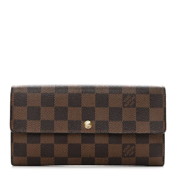 Louis Vuitton Damier Ebene Sarah Wallet - Picture 1 of 3